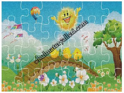 Puzzle, Yapboz, Keçe Baskı, Keçe Kesimi